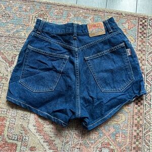 Fiorucci Safety Jeans Dark Wash Shorts Made in Italy (Vintage)